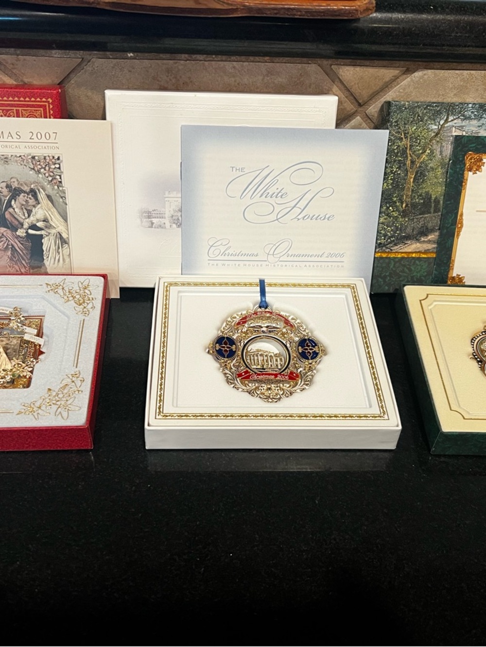 Set of White House Ornaments - 2005, 2006, 2007